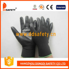 Black Nylon with Black PU Glove-Dpu117